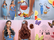 FIFTY/FIVE. "Ripe/Butterfly" Collection/Hair - Megapack