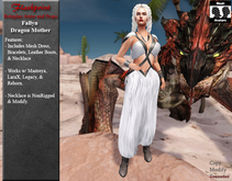 Fallyn Dragon Mother - White/Linen
