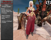 Fallyn Dragon Mother - Coral/Butter