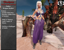 Fallyn Dragon Mother - Amethyst/PowderBlue