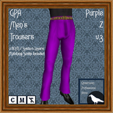 GPA Men's Trousers BOM - Purple Z v.3