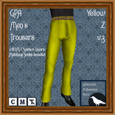 GPA Men's Trousers BOM - Yellow Z v.3