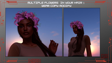Multiple Flowers in Your Hair - Wearable (Copy/Modify)