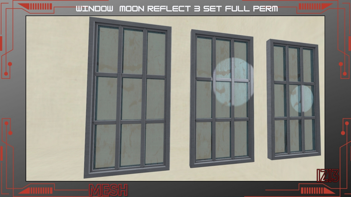 Mesh Window  Moon Reflection 3 set Full Perm isabelleize