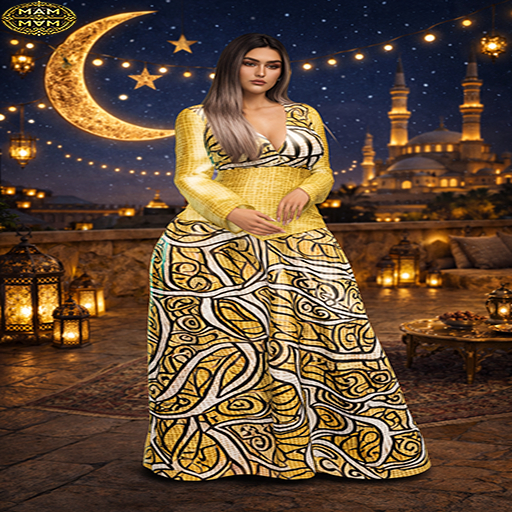 ..MAM..REEMA-DRESS(YELLOW)-2026