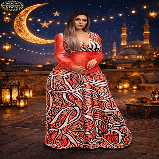 ..MAM..REEMA-DRESS(RED)-2026