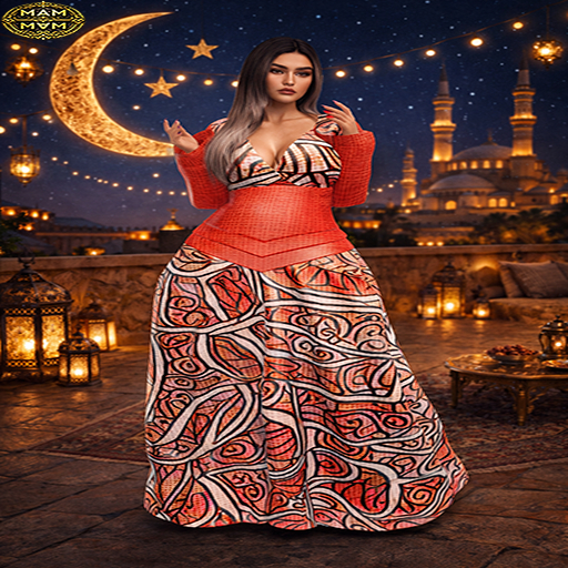 ..MAM..REEMA-DRESS(ORANGE)-2026