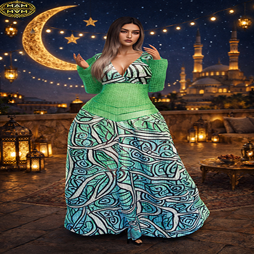 ..MAM..REEMA-DRESS(GREEN)-2026