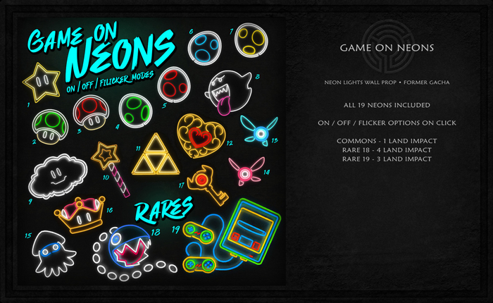 ::Static:: Game On Neons MEGAPACK