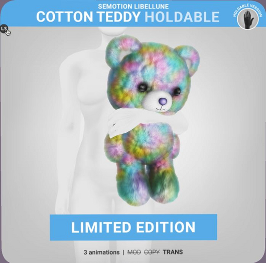 SEmotion Libellune Cotton Teddy Holdable LIMITED