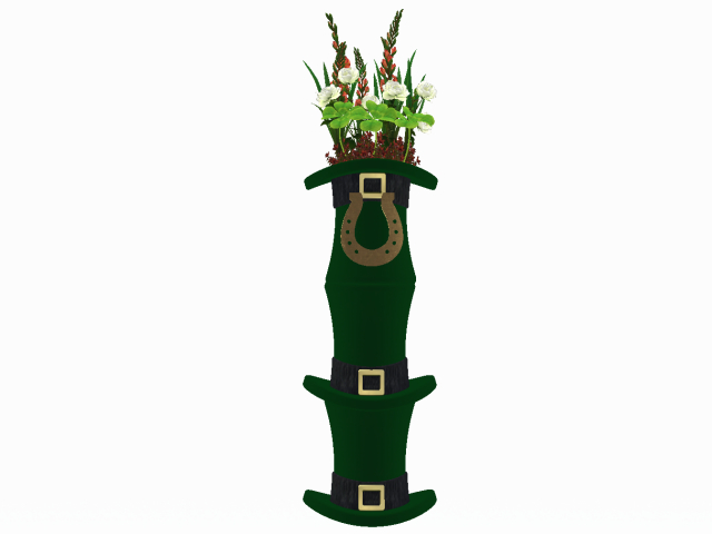 St Patrick's Day Flower Tower