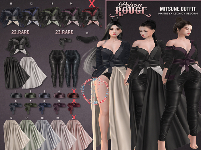 POISON ROUGE - Mitsune Complete Set ROSEWOOD - LEGACY -