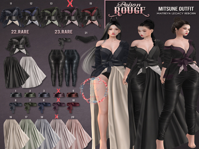 POISON ROUGE - Mitsune Complete Set PURPLE - REBORN -