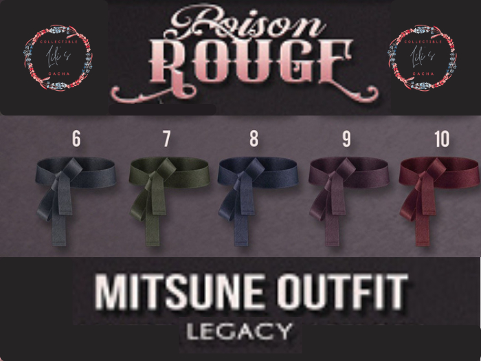 POISON ROUGE - Mitsune Obijime - FATPACK - LEGACY -