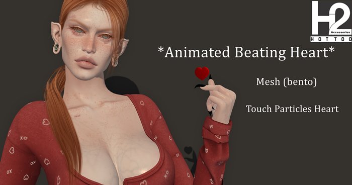 H2 - Animated Beating Heart Mesh(bento)Touch Particles + Sound