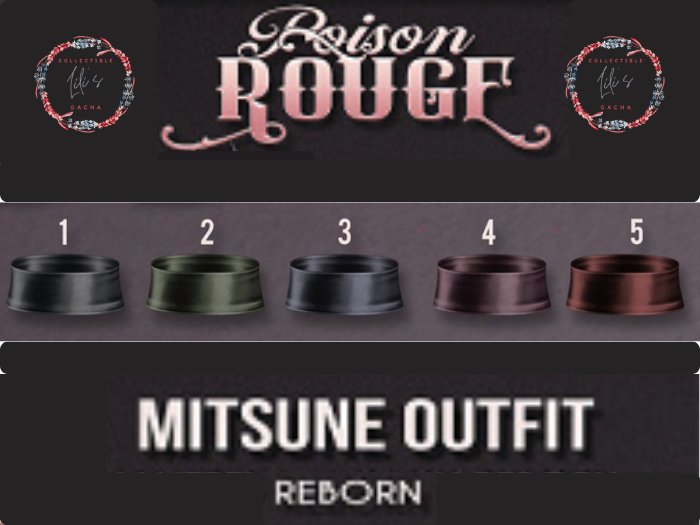 POISON ROUGE - Mitsune OBI - FATPACK - REBORN -