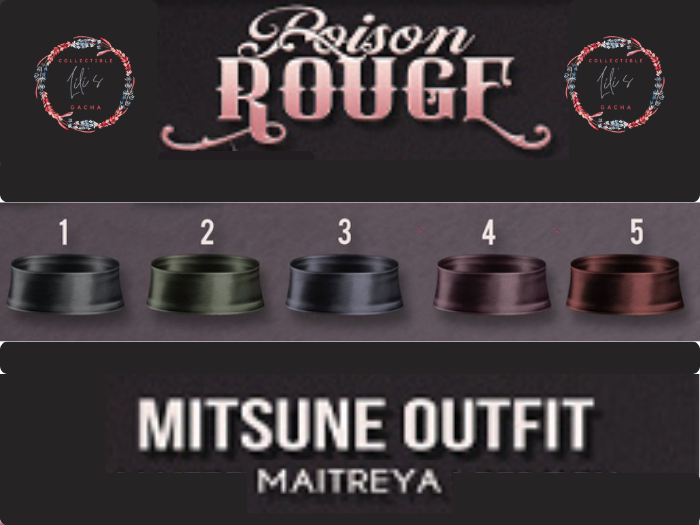 POISON ROUGE - Mitsune OBI - FATPACK - MAITREYA -