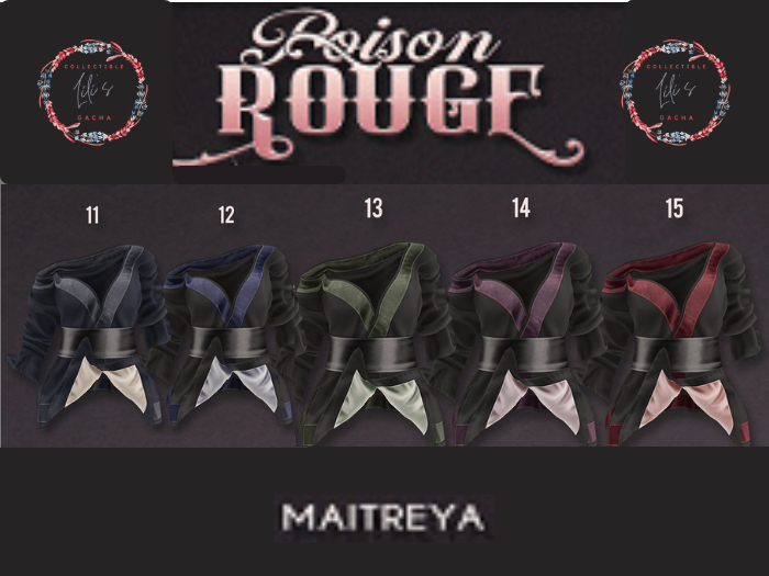 POISON ROUGE - Mitsune Kimono - FATPACK - MAITREYA -