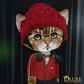 *DLUXE* DINKIES REESE BOBBLE HAT* red