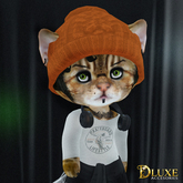 *DLUXE* DINKIES REESE BOBBLE HAT* orange