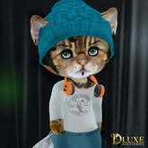 *DLUXE* DINKIE'S LEONIE HEADPHONES AROUND NECK* orange