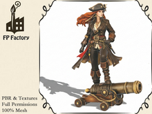  Pirate Cannon Lady Full Perm