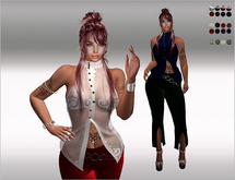 SET Blouse,Pants,Belt 20x Color HUD,full Pack