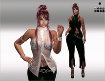 SET Blouse,Pants,Belt 11x green Color HUD
