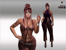 SET Blouse,Pants,Belt 11x orange Color HUD
