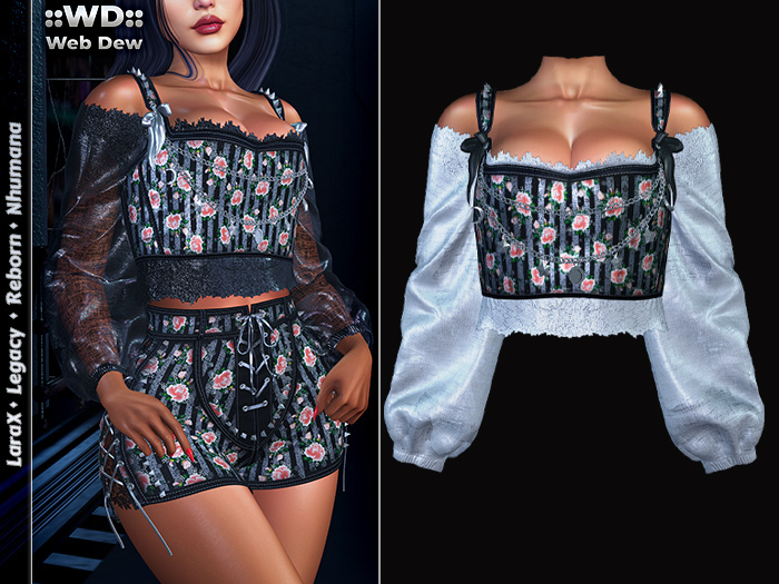 ::WD:: Top Starla PBR - Striped (Flowers)