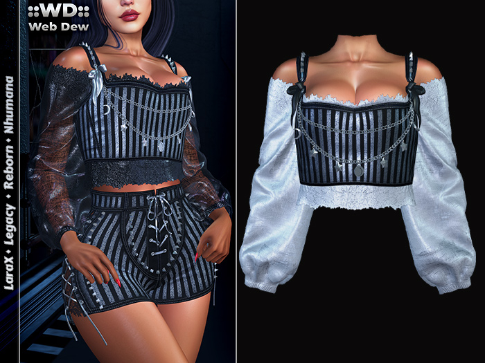 ::WD:: Top Starla PBR - Striped (White)