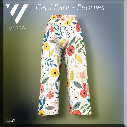 VESTA - Capi Pant - Peonies