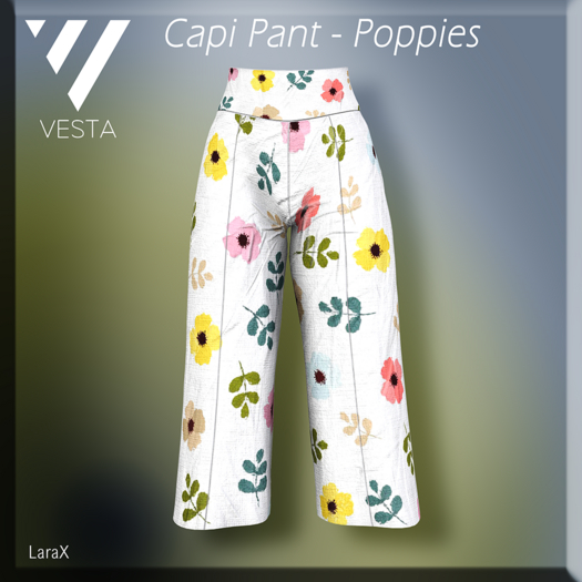 VESTA - Capi Pant - Poppies