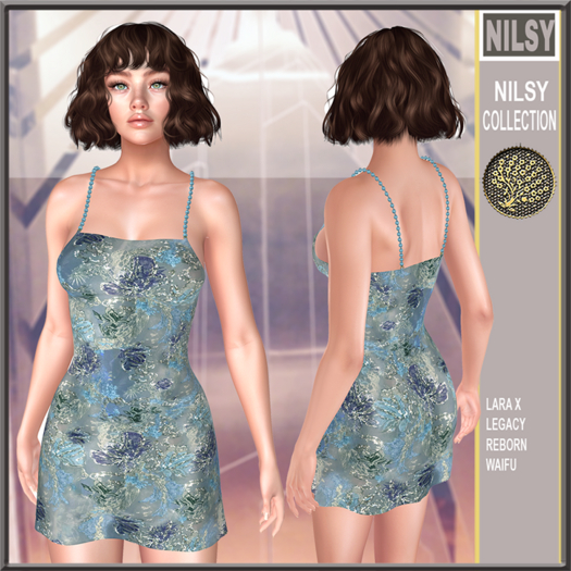 SEQUINNED DEVORE DRESS