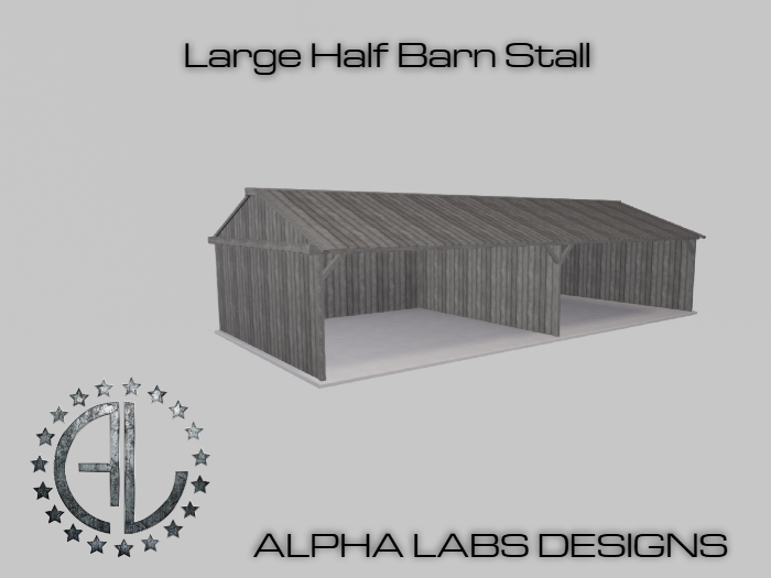 [AL]  Large Half Barn Stall