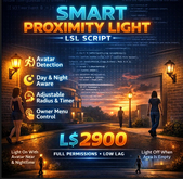 Smart Proximity Light LSL Script – Auto Motion Sensor with Day/Night Detection | Full Permission | Low Lag Lighting