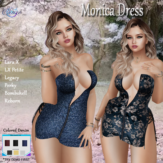 Monica Dress Color Denim