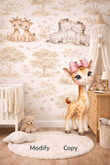 Girly giraffe baby Crate