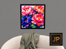 [JP] BLACK FRAME with Peonies