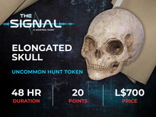 MadPea The Signal Hunt Token: Elongated Skull