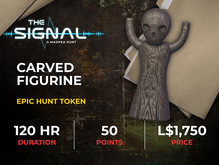 MadPea The Signal Hunt Token: Carved Figurine