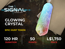 MadPea The Signal Hunt Token: Glowing Crystal