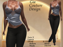 "GCD" Genie Knotted Top Blue