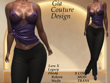 "GCD" Genie Knotted Top Purple