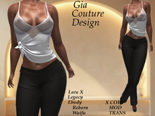 "GCD" Genie Knotted Top White