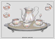 BROKEN ARROWS - Fleur Tea Set - Silver