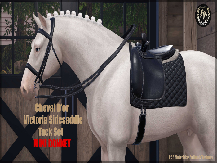 Cheval D'or / Teeglepet MiniDon / Victoria SideSaddle Set.[HUD]