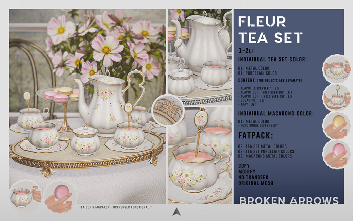 BROKEN ARROWS - Fleur Tea Set - FATPACK
