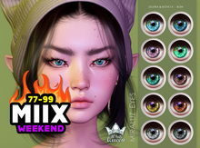 MIIX MIRALUZ EYES -  LELUTKA - BOM   - WHITE QUEEN