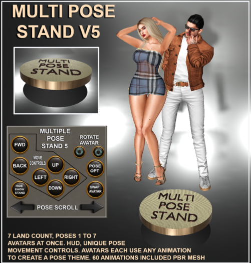 MULTI AVATAR POSE STAND v5